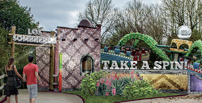 Dit wordt het nieuwe uiterlijk van Los Sombreros in Walibi Holland