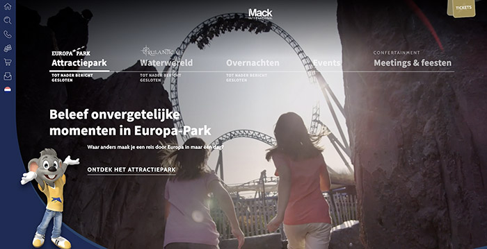 Dit is de nieuwe website van Europa-Park en Rulantica