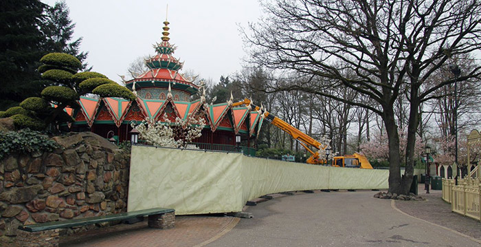 Pagode in de Efteling twee maanden lang gesloten