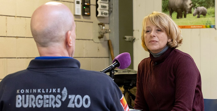 Dierverzorgers vertellen over hun werk in nieuwe podcast Burgers' Zoo