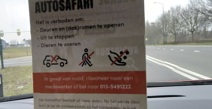 Toch extra veiligheidsmaatregelen bij autosafari Beekse Bergen