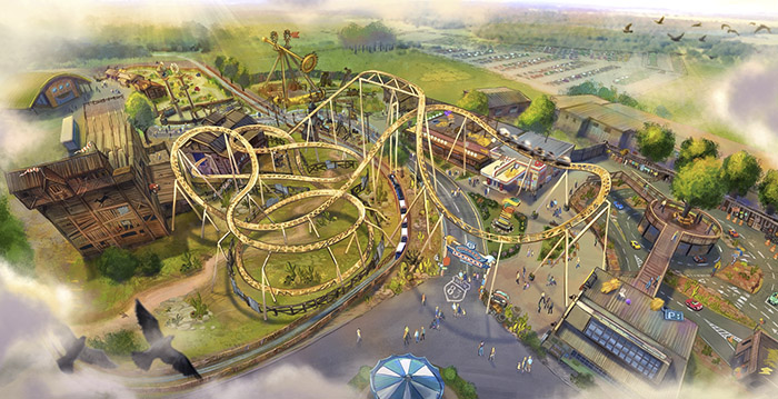 Engels pretpark presenteert plannen voor themagebied met spinning coaster