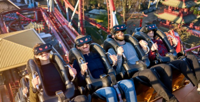 Virtual reality bij achtbaan in Kopenhagen