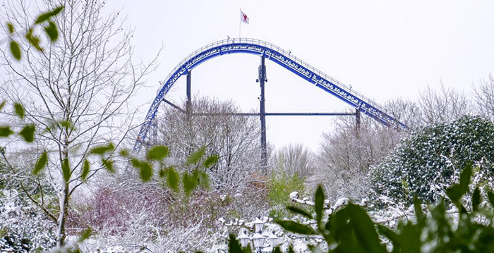 Foto's: winter in Walibi Holland