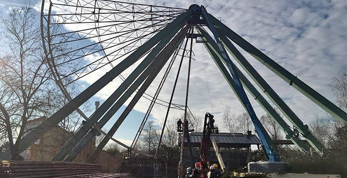 Reuzenrad Walibi is al bijna weg