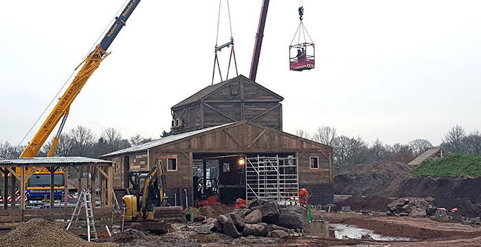 Hoogste punt van station nieuwe Wildlands-achtbaan bereikt