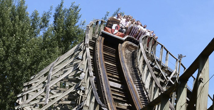 Treinen van houten achtbaan Walibi krijgen tweede leven