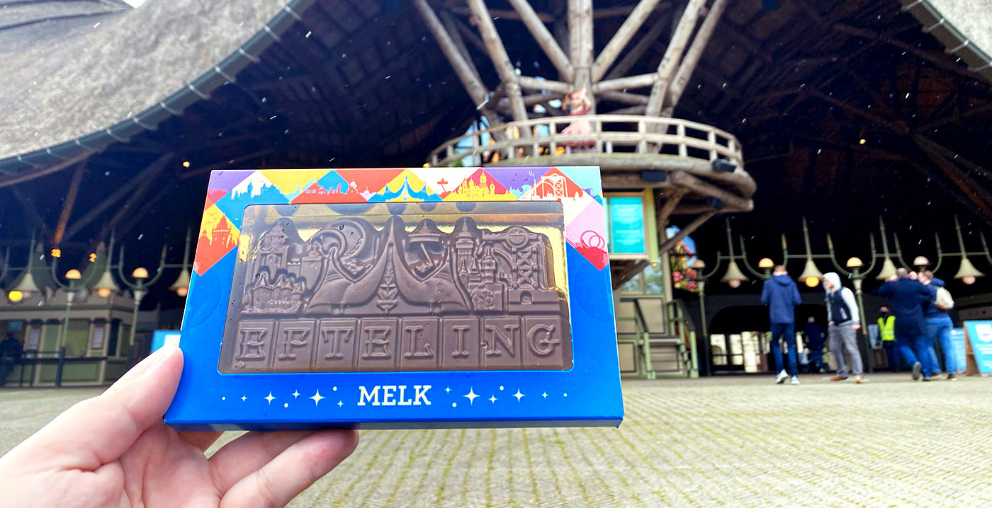 Nu verkrijgbaar: chocoladereep met Efteling-attracties