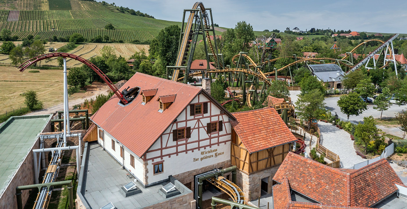 Duits pretpark zet puntjes op de i bij spectaculaire achtbaan