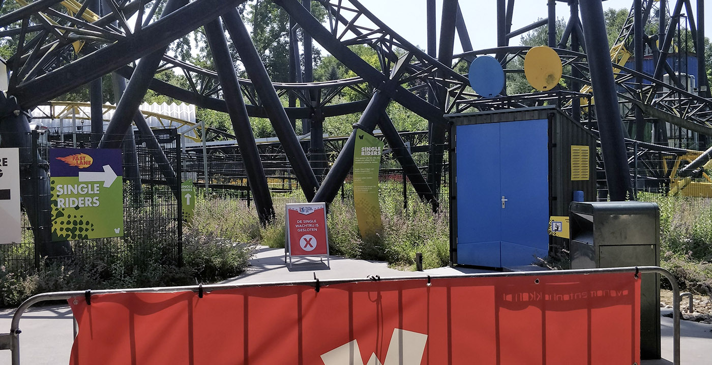 Walibi-achtbaan Lost Gravity voorlopig buiten gebruik