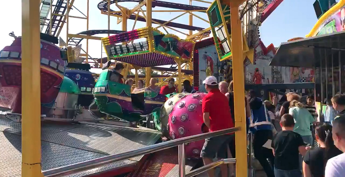 Ongeluk met Break Dance op kermis Heemskerk: onderdeel breekt af