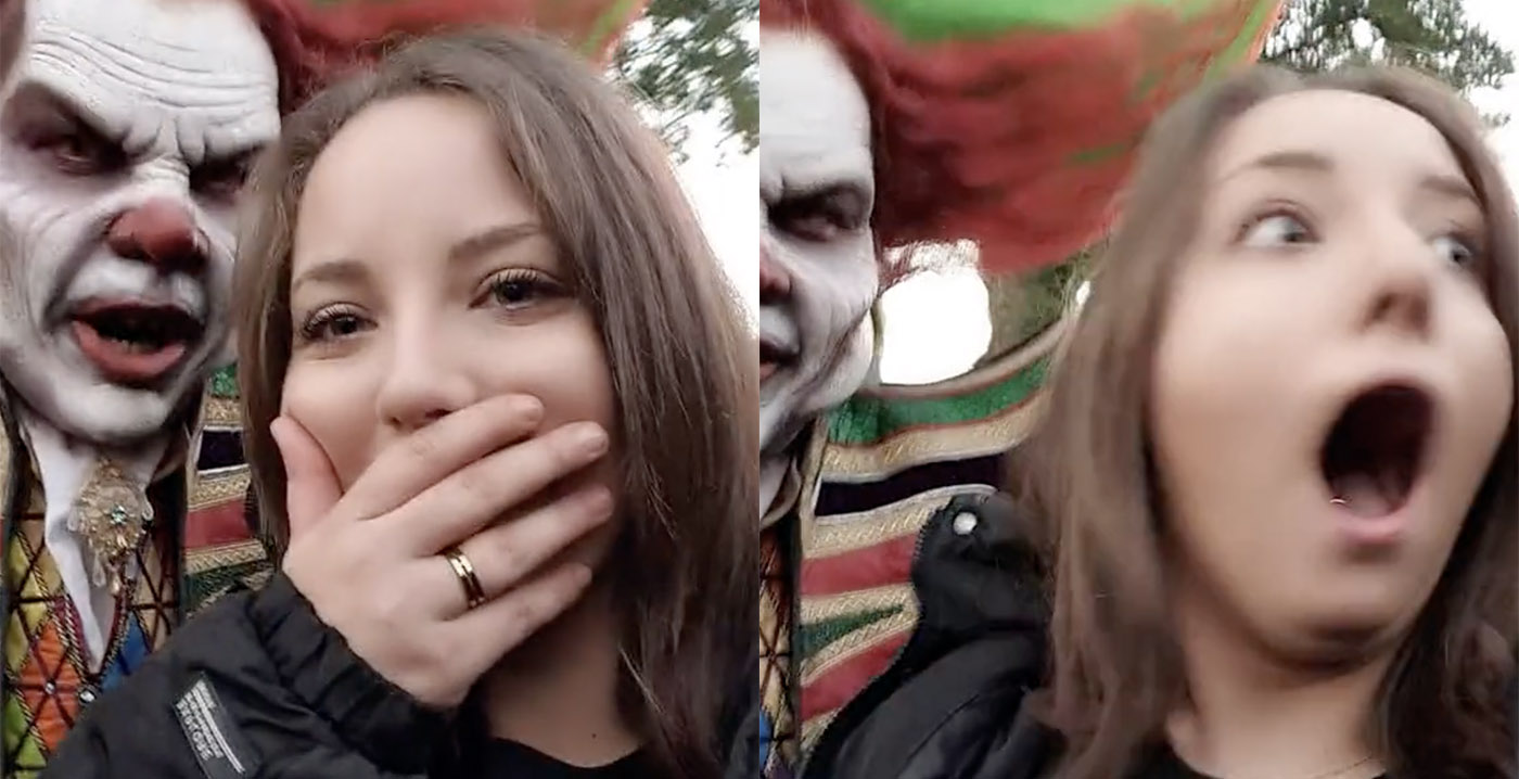 Commotie over TikTok-filmpje met Eddie de Clown: videomaakster reageert