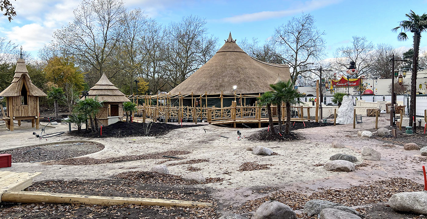 Foto's: palmbomen in nieuw Efteling-themagebied Wereld van Sindbad