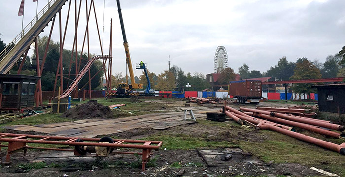 De laatste loodjes: Looping Star in Slagharen bijna helemaal weg