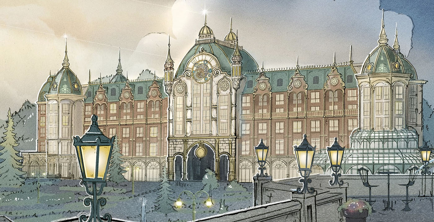 Efteling presenteert eerste ontwerp voor Efteling Grand Hotel: 'Groots en uitnodigend'