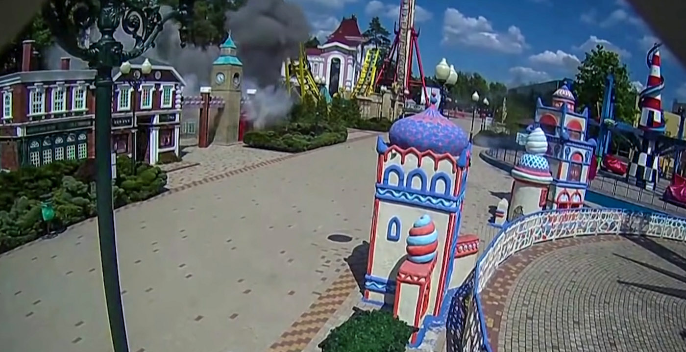 Oekraïne ziet bombarderen van pretpark door Rusland als oorlogsmisdrijf