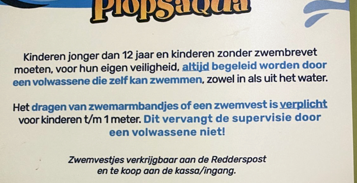 nerveus worden elke dag Bij wet Plopsa-zwembad scherpt de regels aan: zwemslip voor mannen verplicht -  Looopings.nl