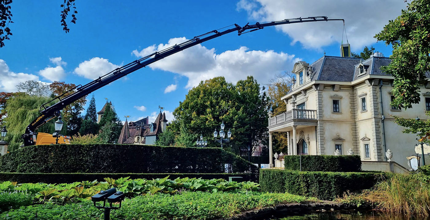 Foto's: groot onderhoud bij Villa Volta in de Efteling