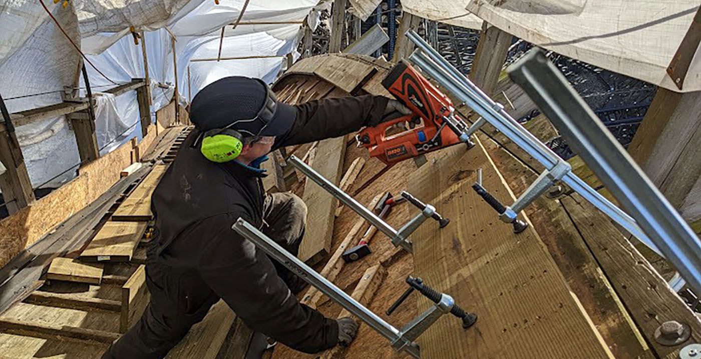 Foto's: Toverland maakt houten achtbaan Troy klaar voor eerste volledige winteropenstelling