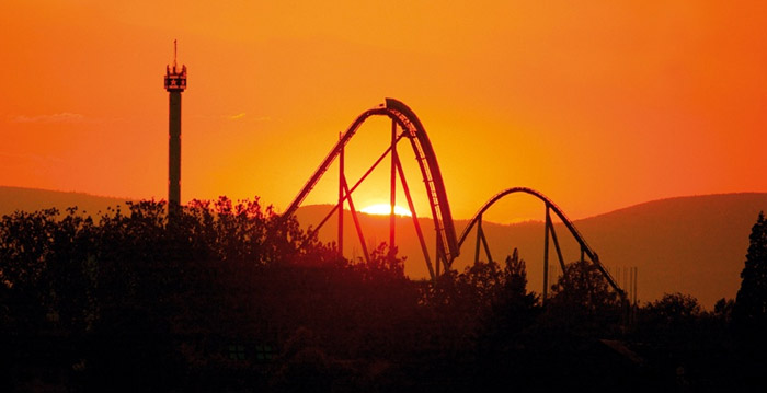 Mega coaster Europa-Park voor het eerst open in de winter