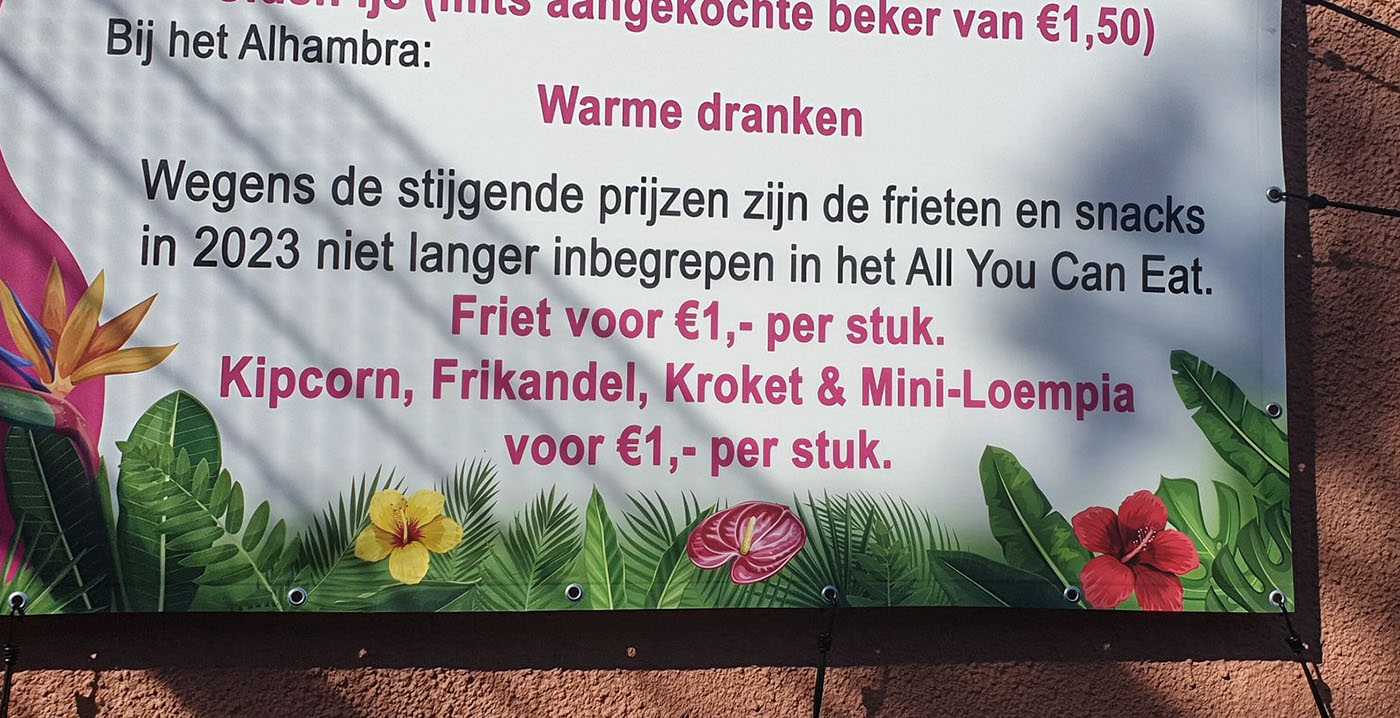 All-you-can-eat-concept in Limburgs pretpark is niet meer onbeperkt: 1 euro per snack