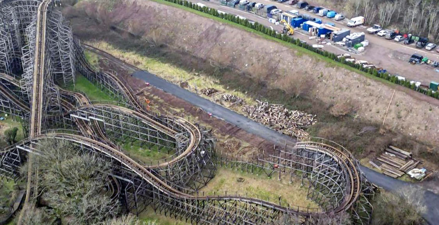 Brits attractiepark investeert bijna 2 miljoen euro in opknappen houten achtbaan