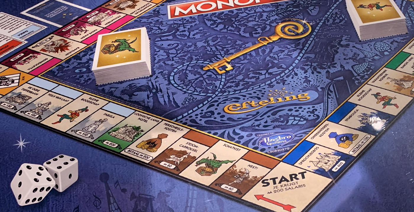 Efteling vervangt meerdere attracties in Monopoly-spel