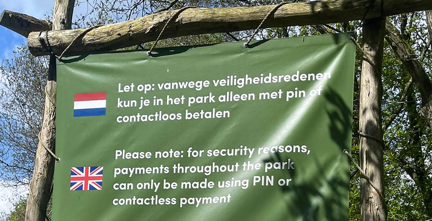 Safaripark Beekse Bergen waarschuwt bezoekers: 'Alleen met pin betalen'