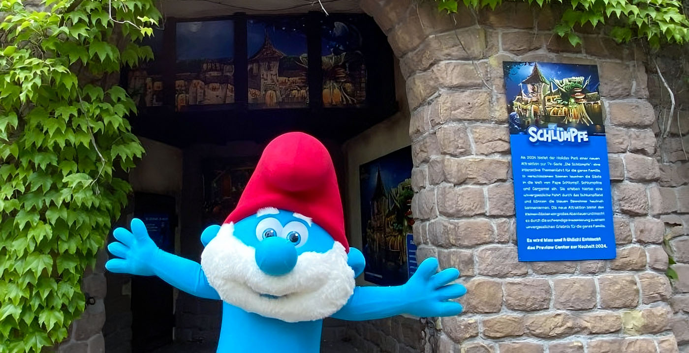 Duits pretpark opent Preview Center voor nieuwe Smurfen-darkride