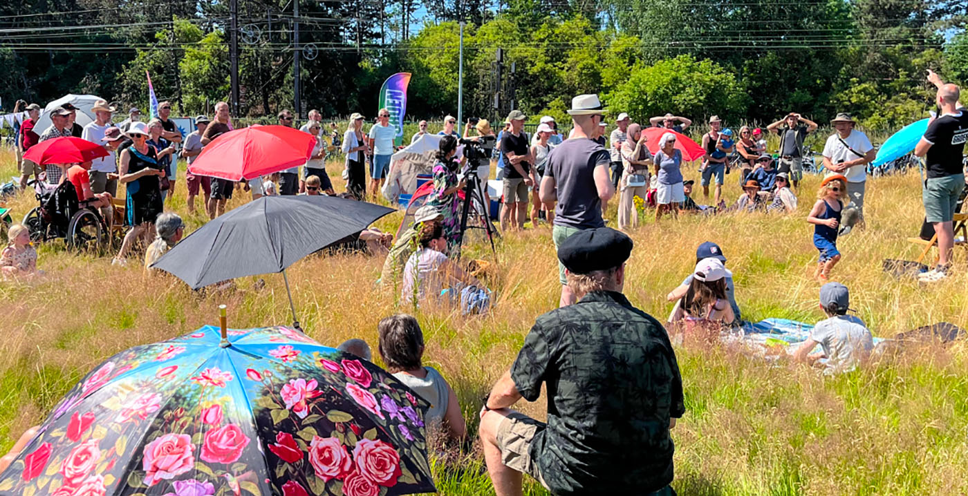 Protestactie tegen plannen voor nieuw pretpark in België