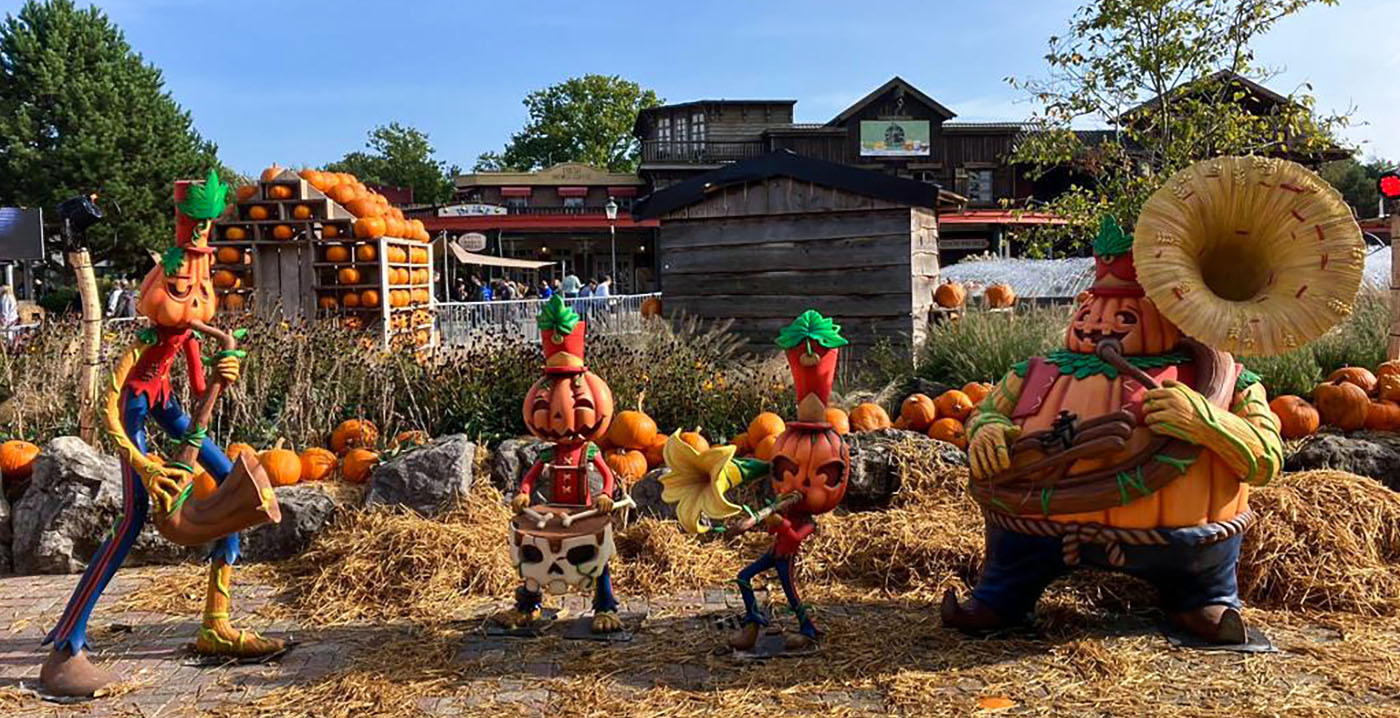 Duizenden pompoenen in Slagharen voor scare zone Pumpkin Market