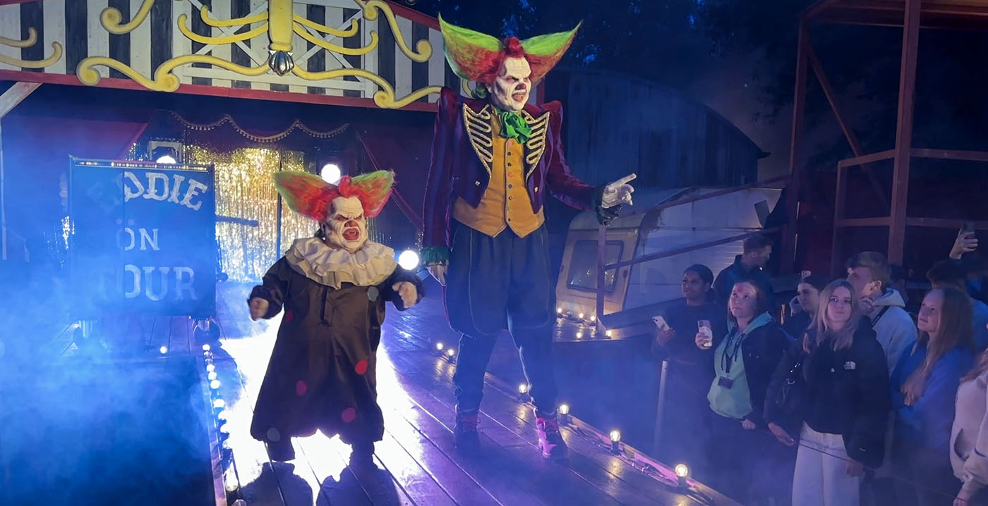 Video: Eddie de Clown zoekt het randje op in nieuwe Walibi-show