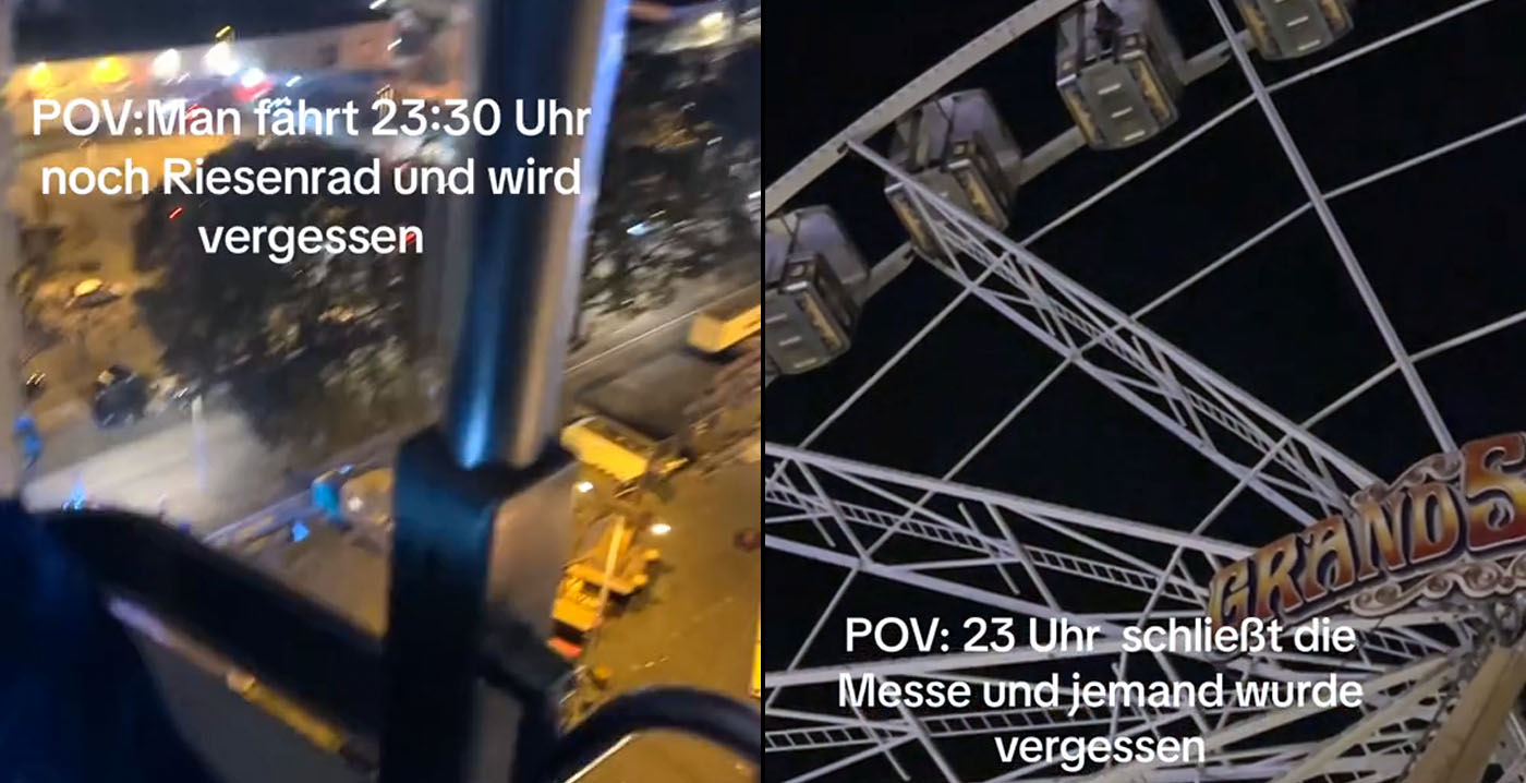 Oeps: kermisbezoekers worden na sluitingstijd vergeten in 48 meter hoog reuzenrad