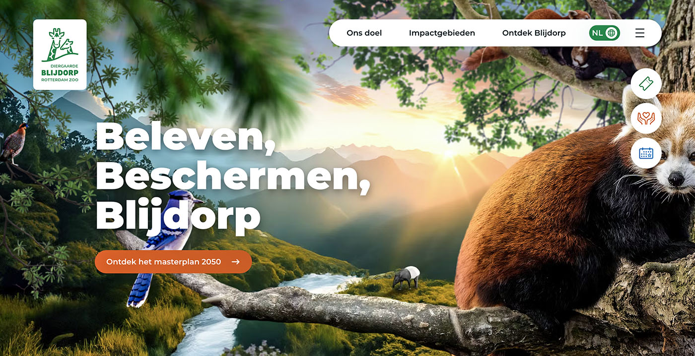 Nieuwe website Diergaarde Blijdorp legt focus op natuurbehoud