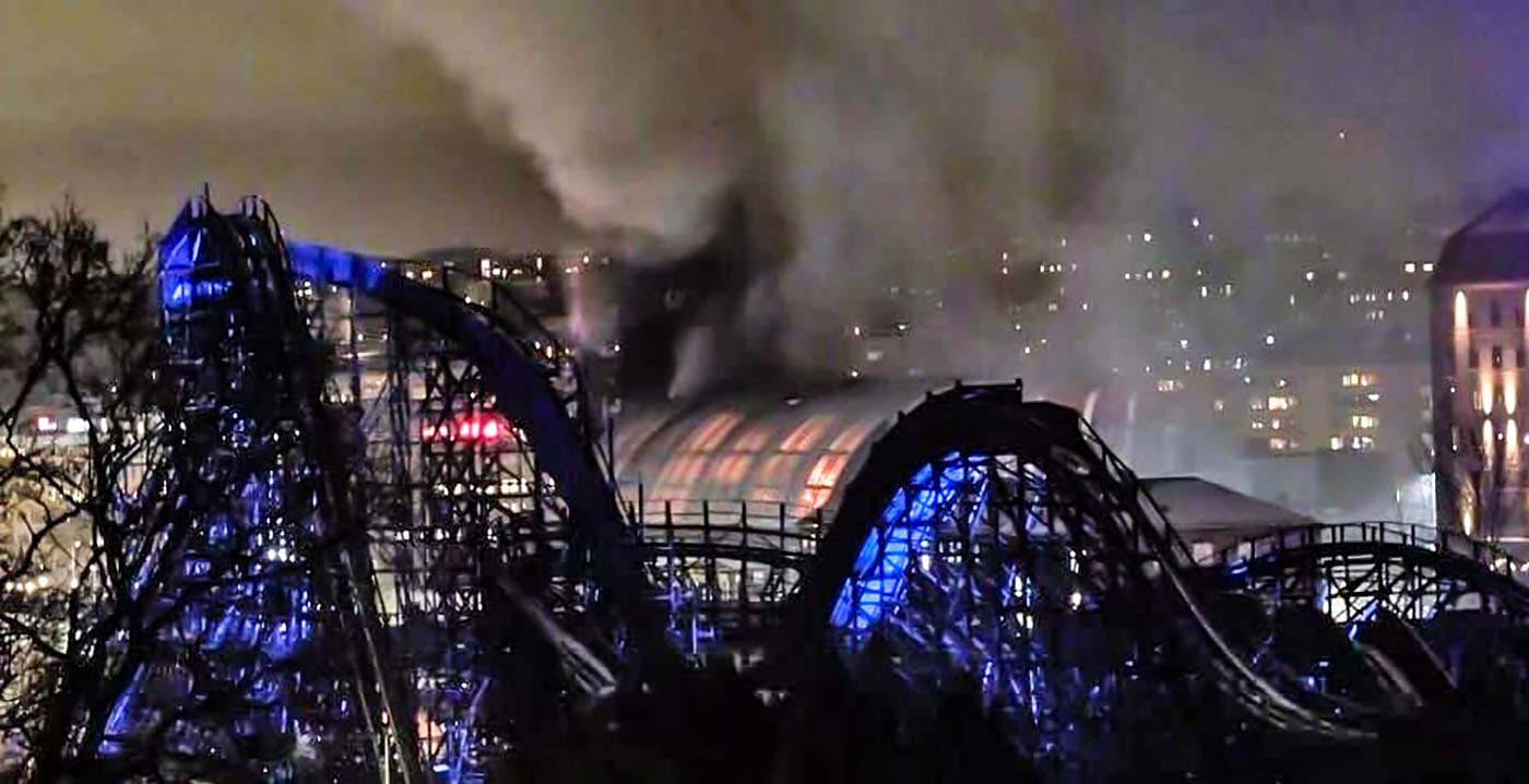 Brand in Liseberg-waterpark laait weer op: blussen lastig door instortingsgevaar