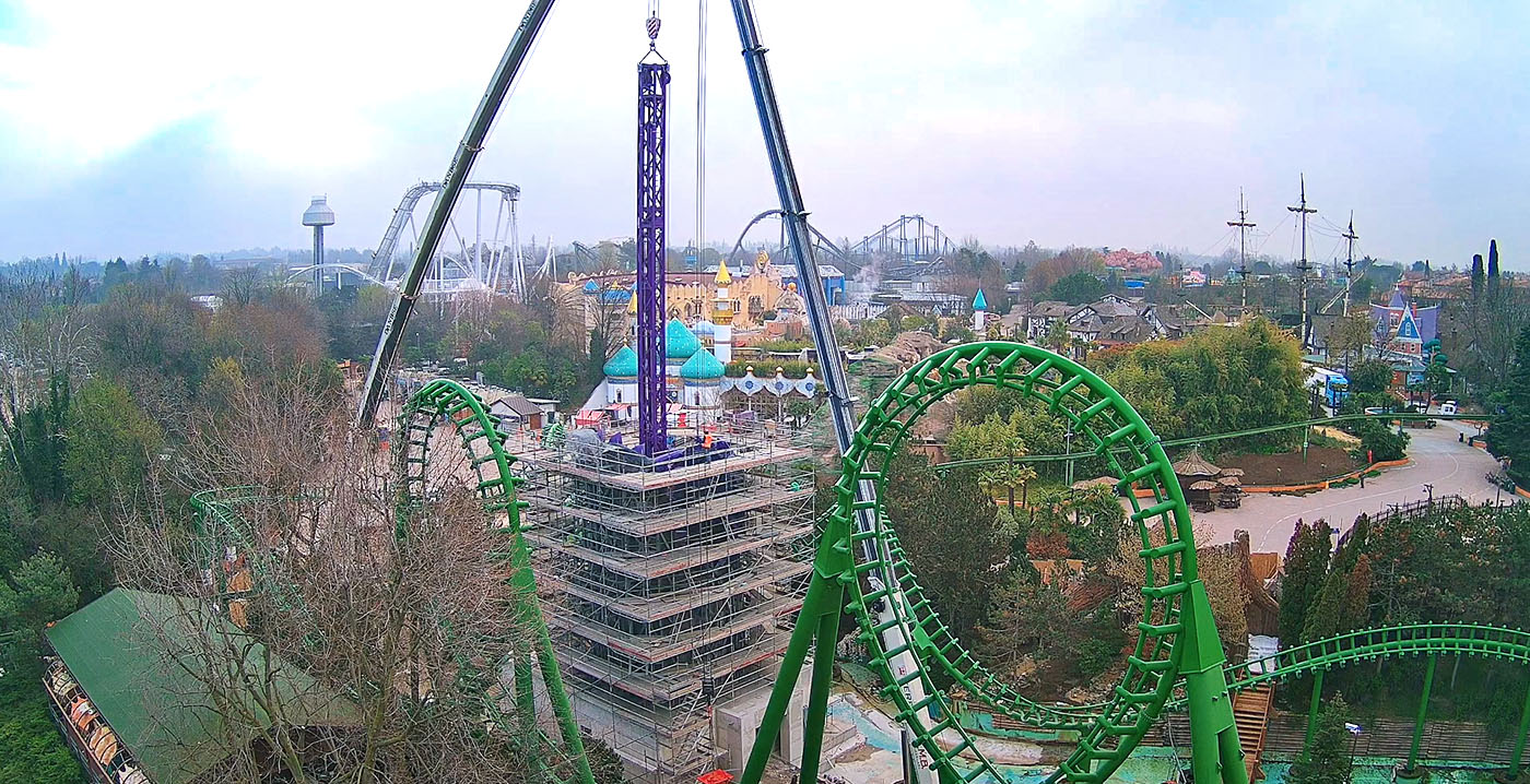 Nieuwe attractie Gardaland wordt 25 meter hoge drop tower