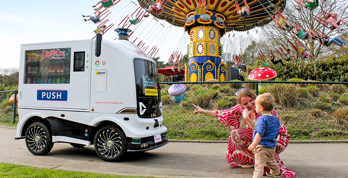 Attractiepark DippieDoe presenteert zelfrijdende snackautomaat