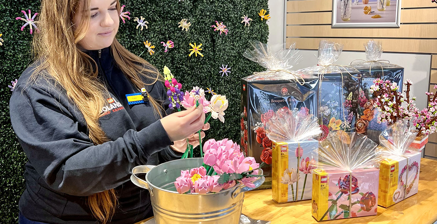 Legoland opent bloemenwinkel met Lego-bloemen