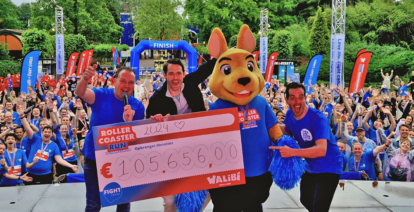 Voor het eerst meer dan 100.000 euro opgehaald bij Walibi's Rollercoaster Run