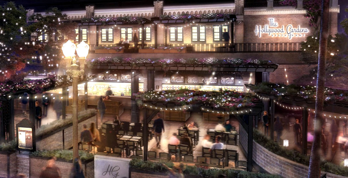 Disneyland Paris presenteert ontwerp voor nieuw restaurant: The Hollywood Gardens