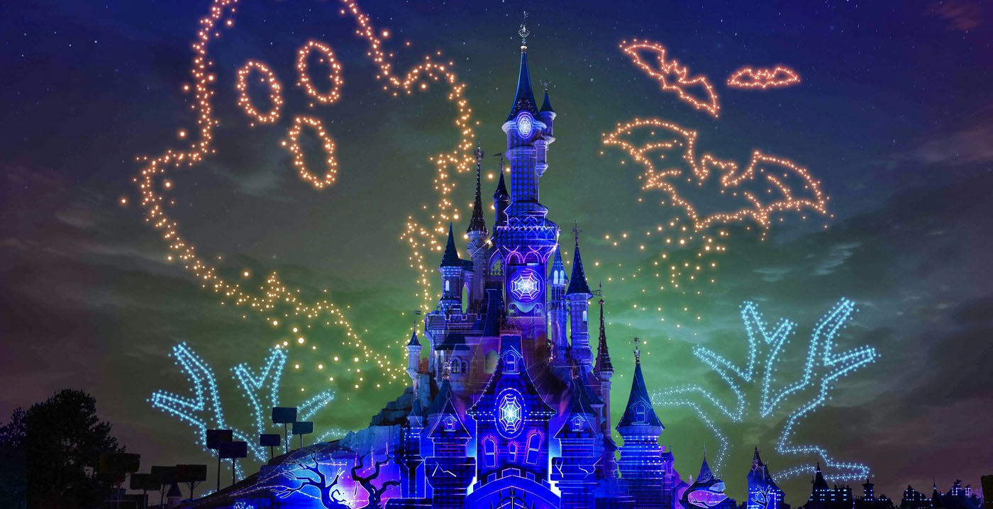 Disneyland Paris: speciale versies van droneshow tijdens Halloween en Kerstmis