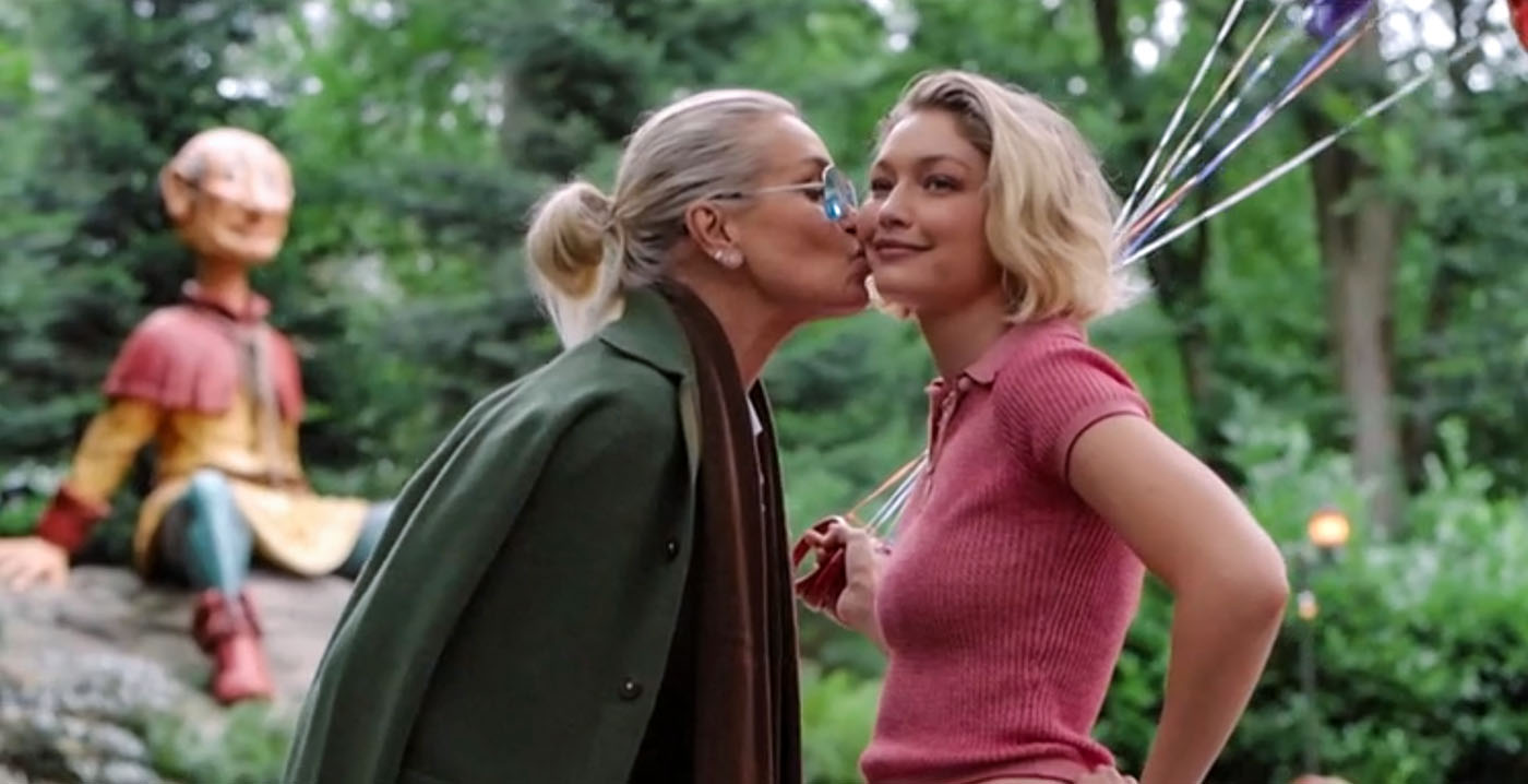 Beroemdheid Gigi Hadid in de Efteling voor Holland's Next Top Model