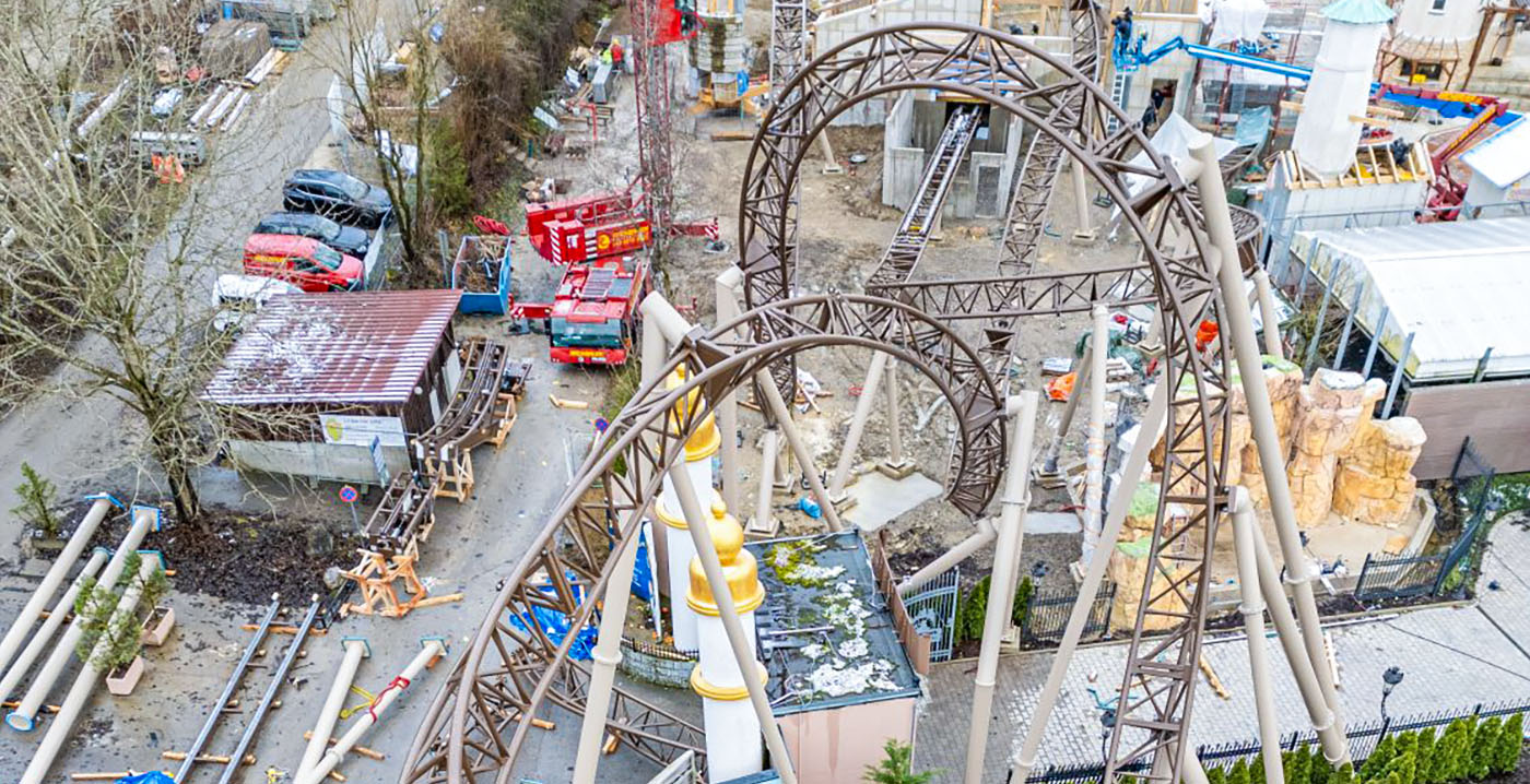 Foto's: pretpark in Oostenrijk bouwt spectaculaire stryker coaster