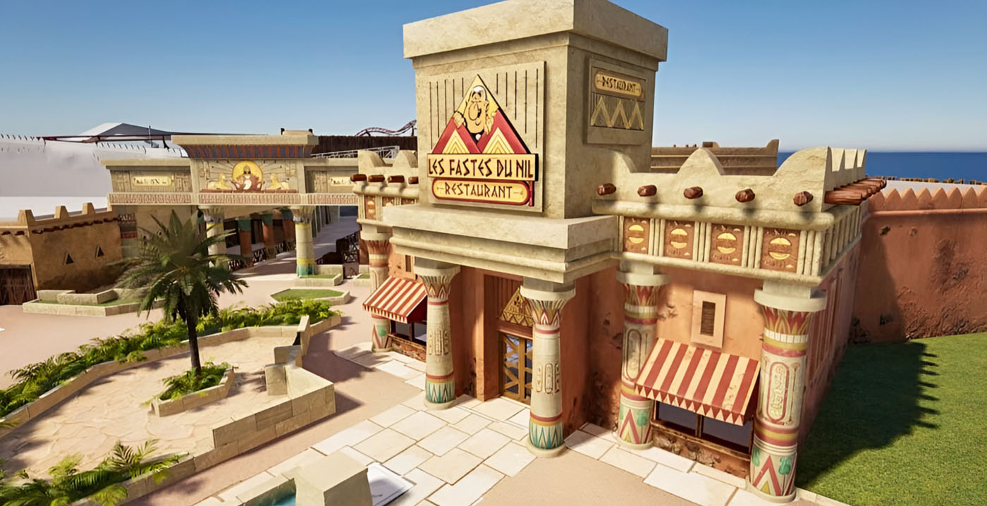 Parc Astérix presenteert nieuw Egyptisch themarestaurant in 2025