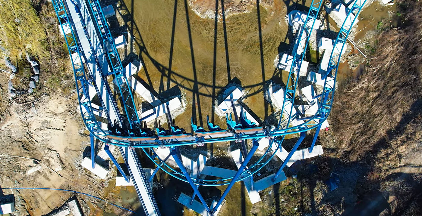 Walibi Belgium deelt eerste beelden van testritten nieuwe achtbaan