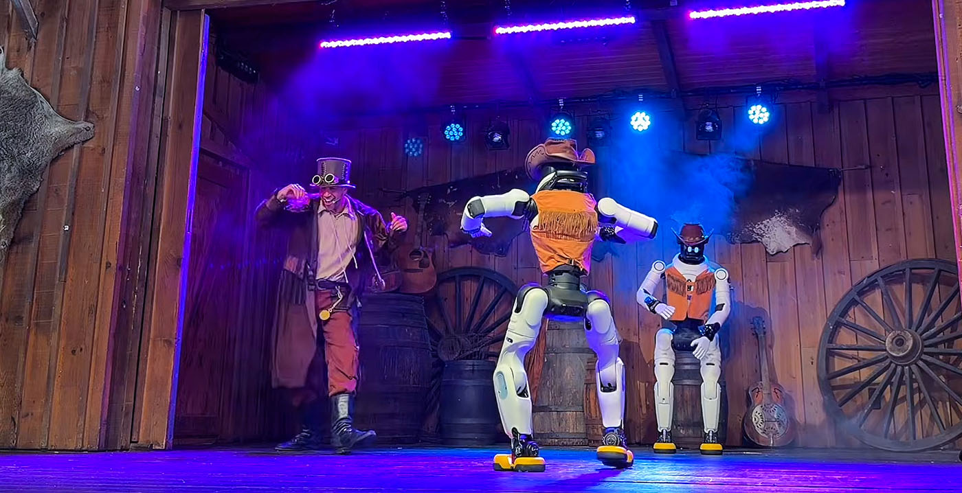 Chinese dansrobots duiken op in Spaans pretpark PortAventura