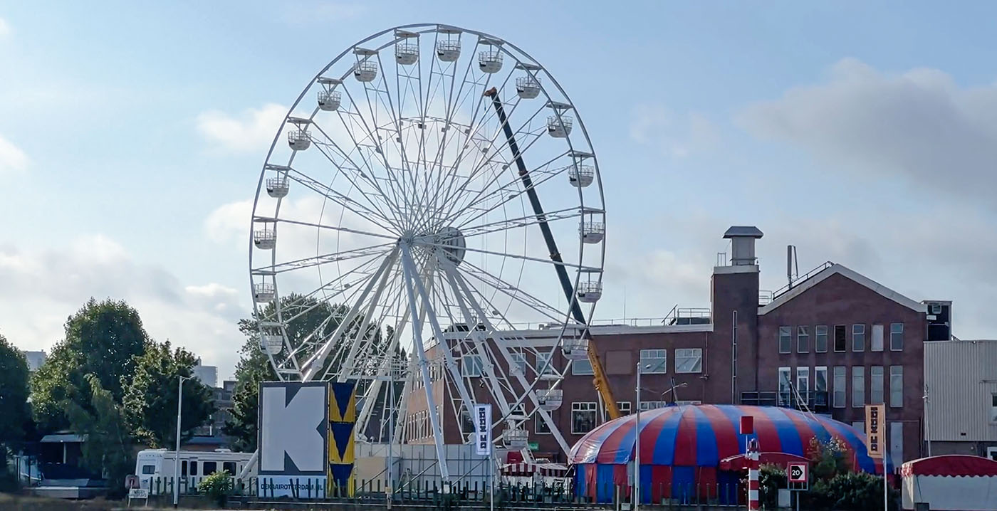 Concurrentie voor Spelen bij Beelen: Rotterdam heeft er een tweede reuzenrad bij