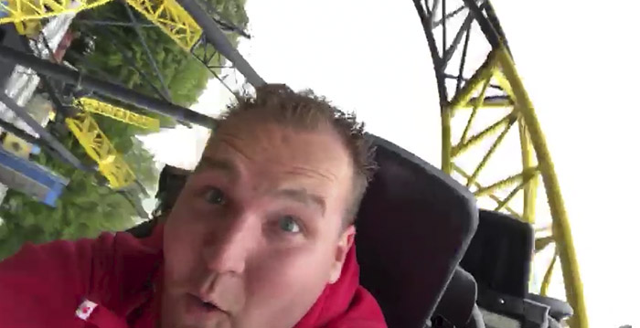 Eerste beelden: achterwaarts ritje in Walibi-achtbaan Lost Gravity