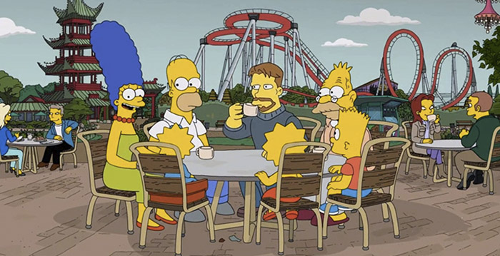 Simpsons gaan naar pretpark in Denemarken