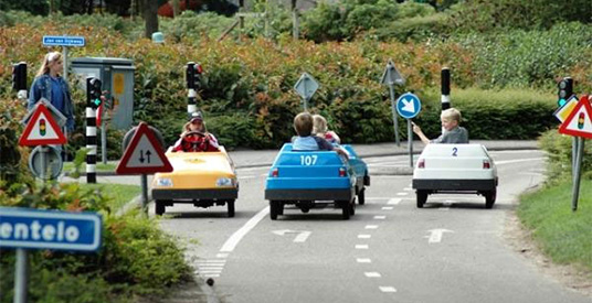 Verkeerspark Assen gecrasht